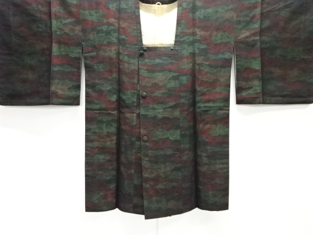 霞模様織り出し道行コート